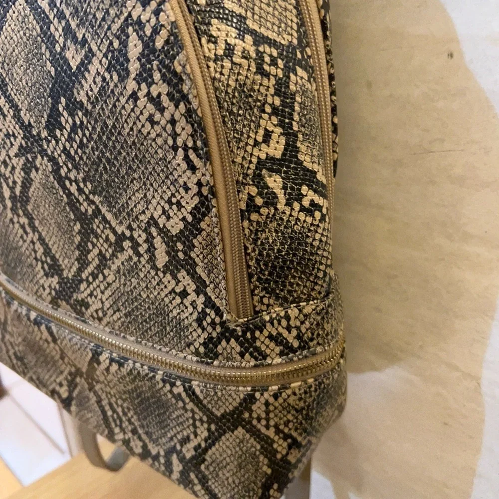 Alexis Bendel Chic Snakeskin Pattern Backpack